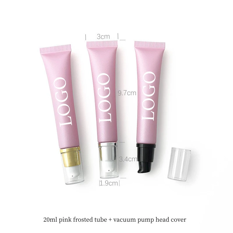Cosmetic hose pink 20ml plastic air tube lip gloss tube lip balm eye cream lotion cream essential oil packaging extrusion tube