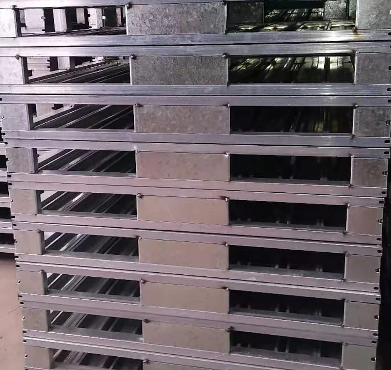 Warehouse Storage  Racks Galvanized Heavy Duty Steel Pallet