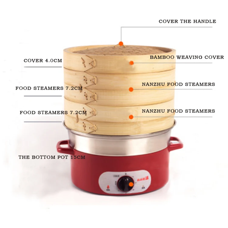 
Hot selling wholesale bamboo steamer dim sum bamboo steamer 