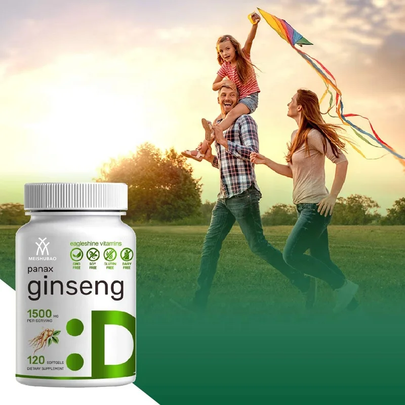 OEM/ODM Hot selling Panax Ginseng extract Capsule Energy & Focus Boost Energy Endurance Pills for Unisex