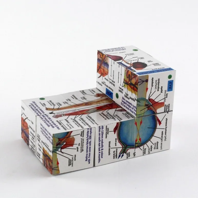 diy personalized photo advertising 3d folding puzzle cube education toy custom logo organ magic cube for promotion gift