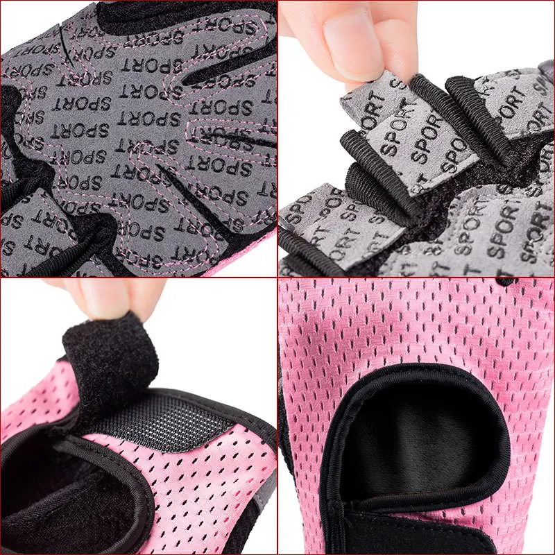 Half Finger Workout Gym Fitness Weight Lifting Gloves For Men Women