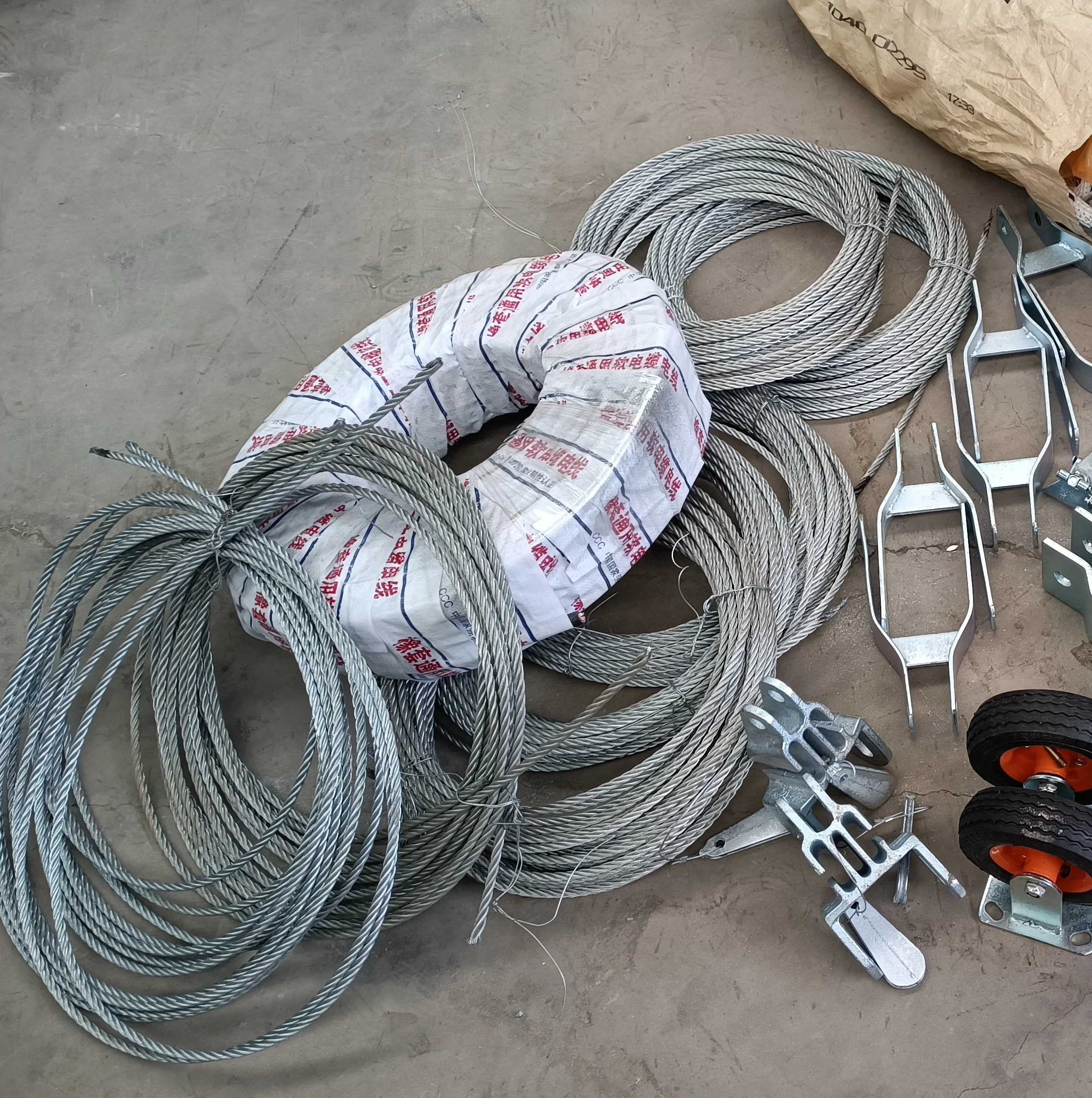 10mm Round strand steel wire rope galvanized steel wire rope for suspension platform