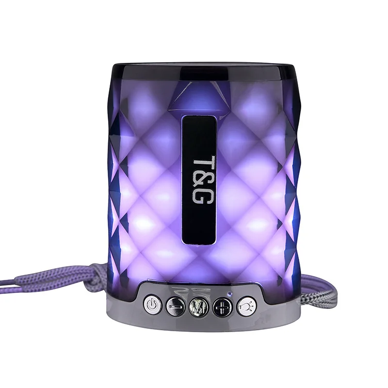 Night Light Changing Wireless Speaker Portable  Colorful LED Handsfree Micro SD AUX-in Supported Speaker