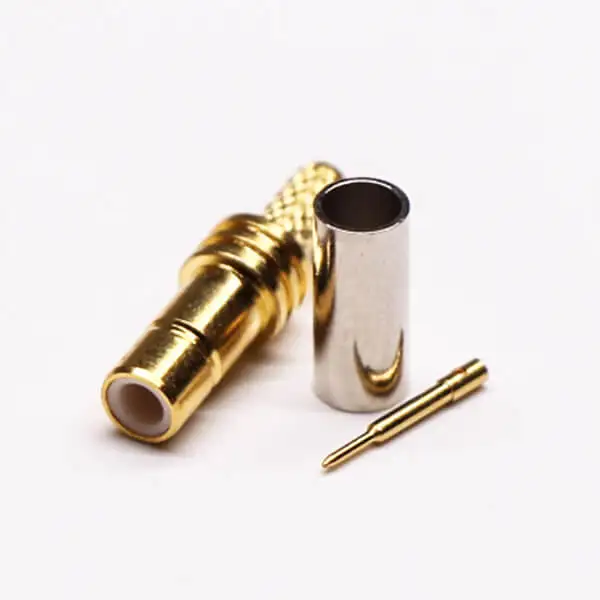 Прямые женские обжимные разъемы SMB 180 градусов