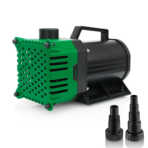 Garden pump for pond inline circulation waterfall