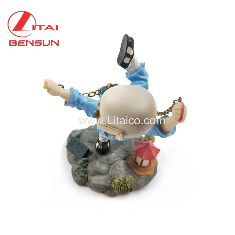Resin Crafts ODM OEM Decorations Room Ornaments Arts Custom Young Monk Polyresin Figurine Statues
