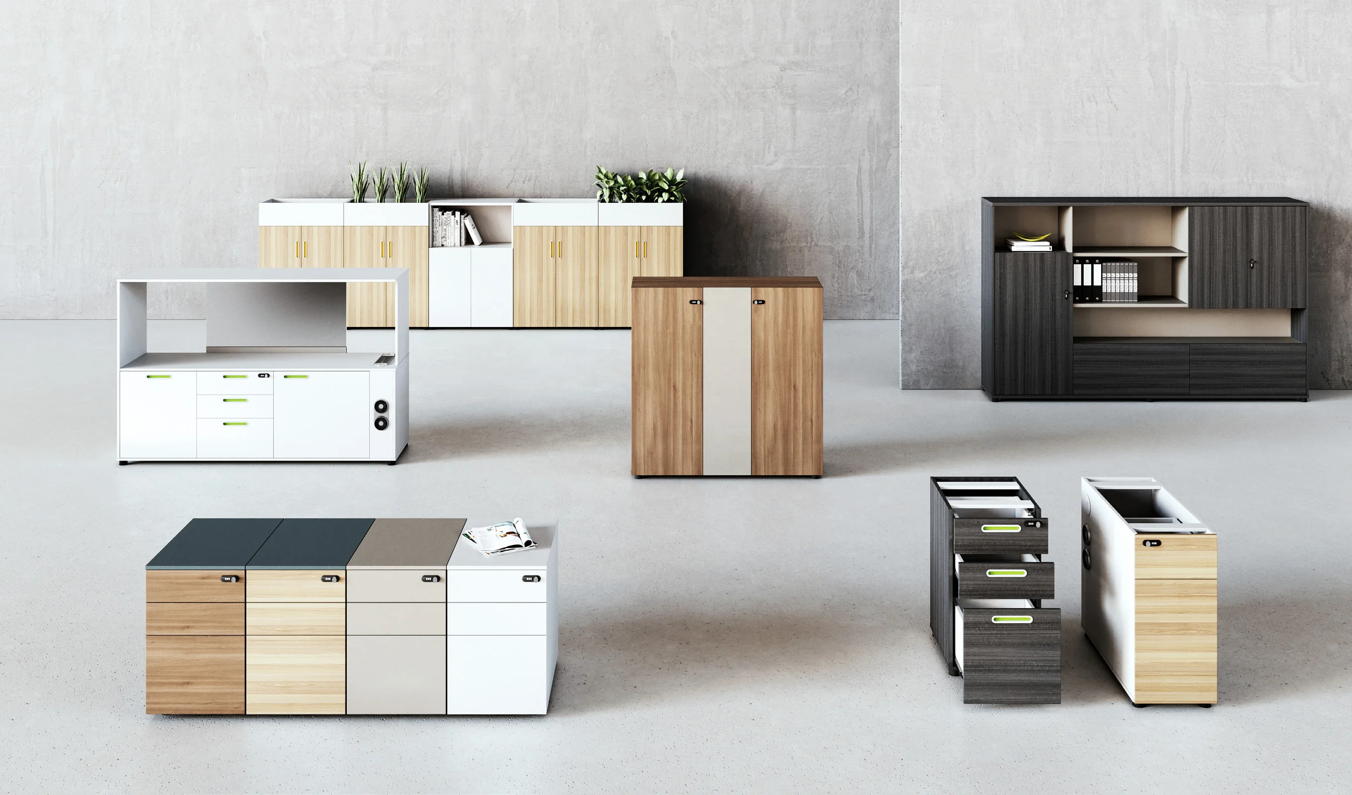 2021 Customize Smart Office Luxury commercial office building  complete series wood Metal all in one smart work 5 star product