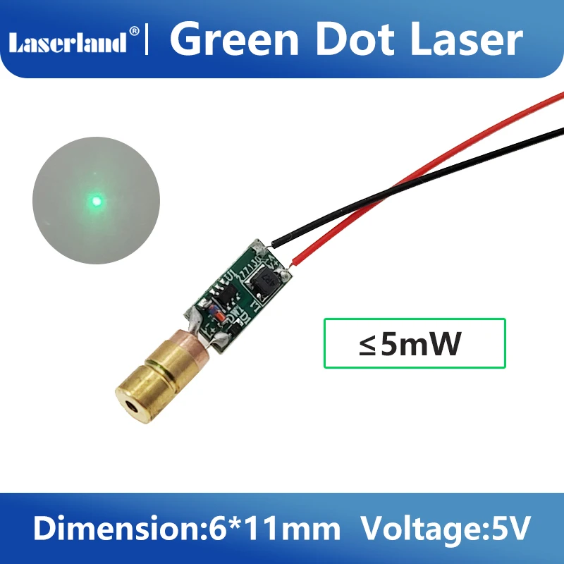 515nm Green Dot Laser Generator Laser Diode Module Small Volume Laser Module