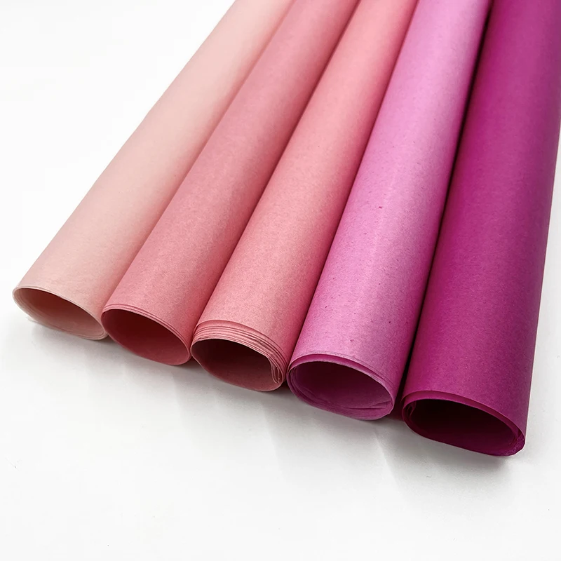 High quality wholesale 14g eco friendly pink wrapping paper christmas gift paper clothes shoes tissue paper for packaging