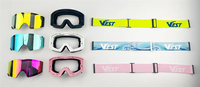 Heated Ski Goggles Magnetic Lens Snow Sport Goggles Glasses UV400 Protection Custom Snowboard Snowmobile Goggle Google