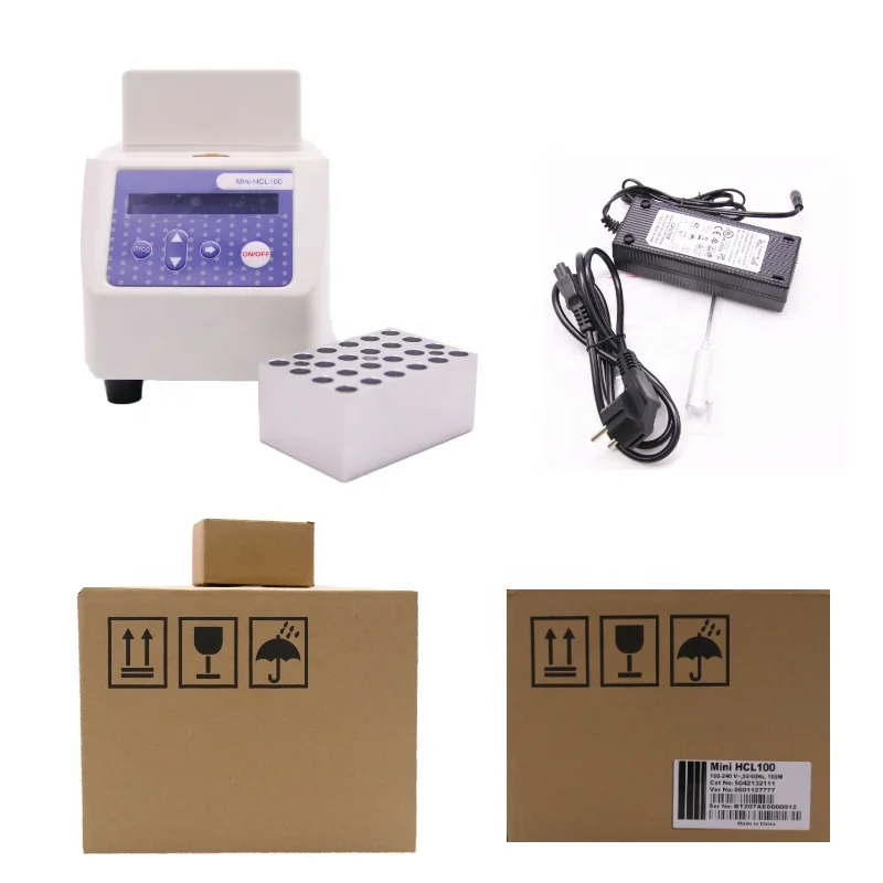 Portable Mini Dry Bath LCD Display Thermostat Metal Bath Laboratory Heating Equipment MiniHCL100
