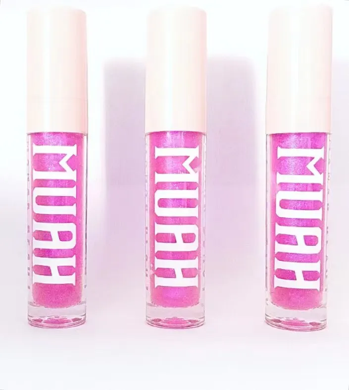 2021 Custom Printing Lipstick Lip Gloss Labels Round Adhesive Stickers for Bottle Top and Bottom packing label