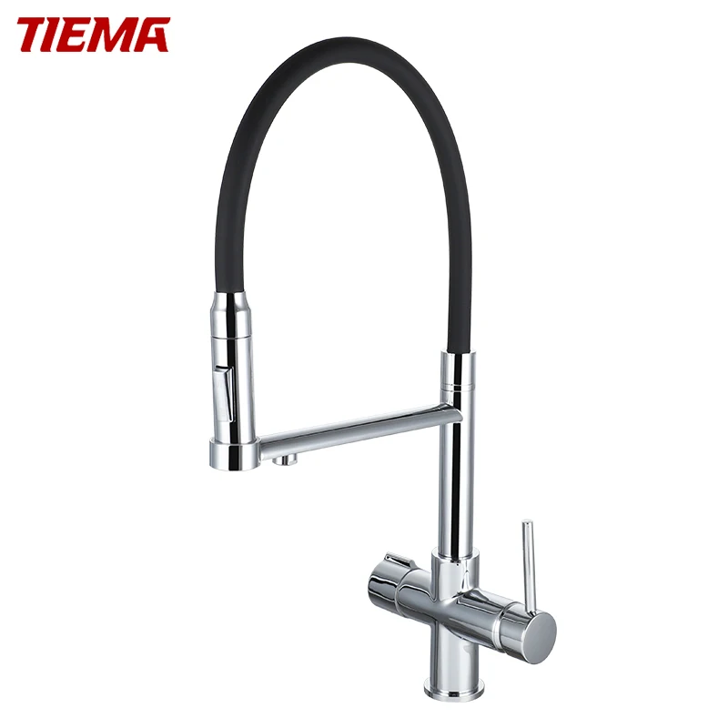 Sanitary Ware 3 Way Water Filter Kitchen Sink Faucets Purifier Outlet Spray Brass Kitchen Mixer Taps Faucet
