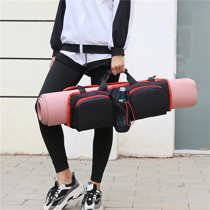 Trending Ladies Portable Folding Yoga Bag Outdoor Multi Function Fitness GYM Clothe Storage Custom Yoga Mat Bag For Womens