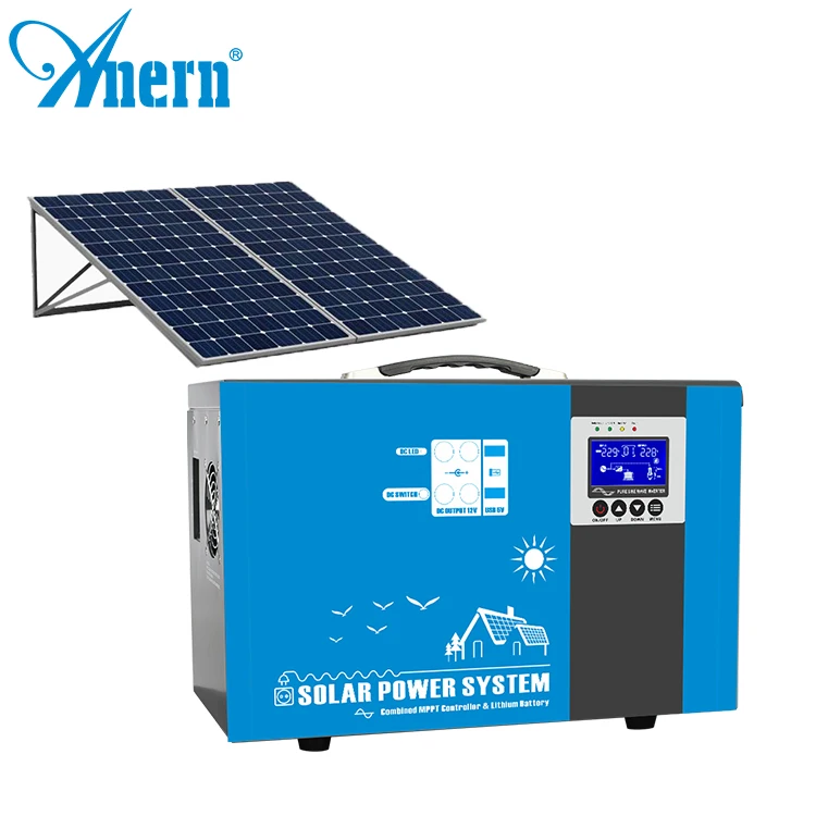 Anern High quality product mini home solar lighting system kit /for lighting and mobile charging
