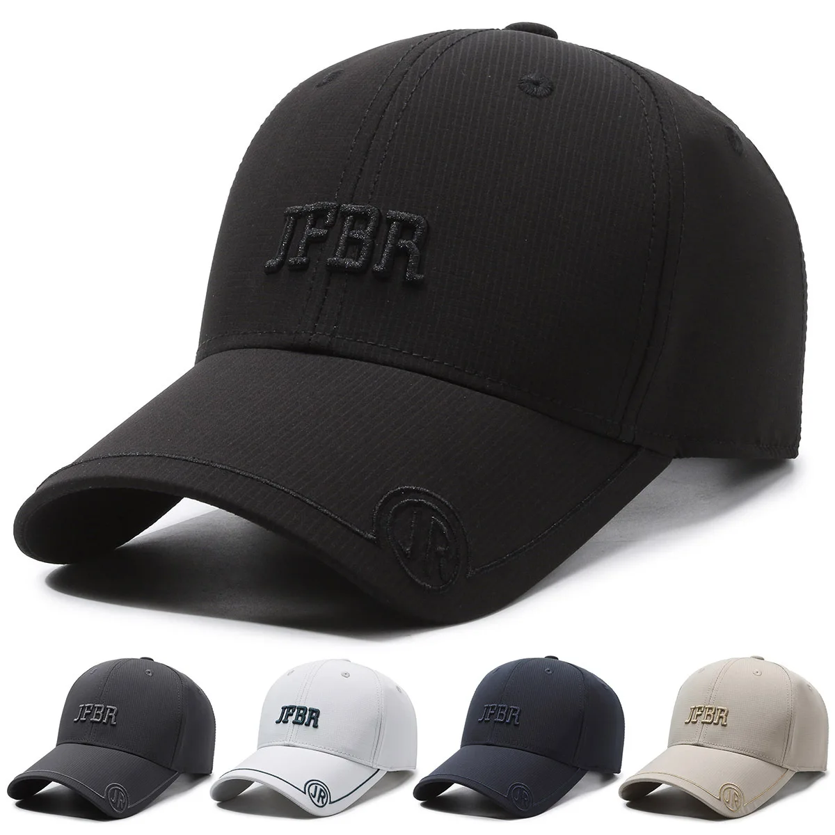 High Quality pure color 3D embroidery Metal label 100% cotton blank baseball cap for man Fashion forward style for winter