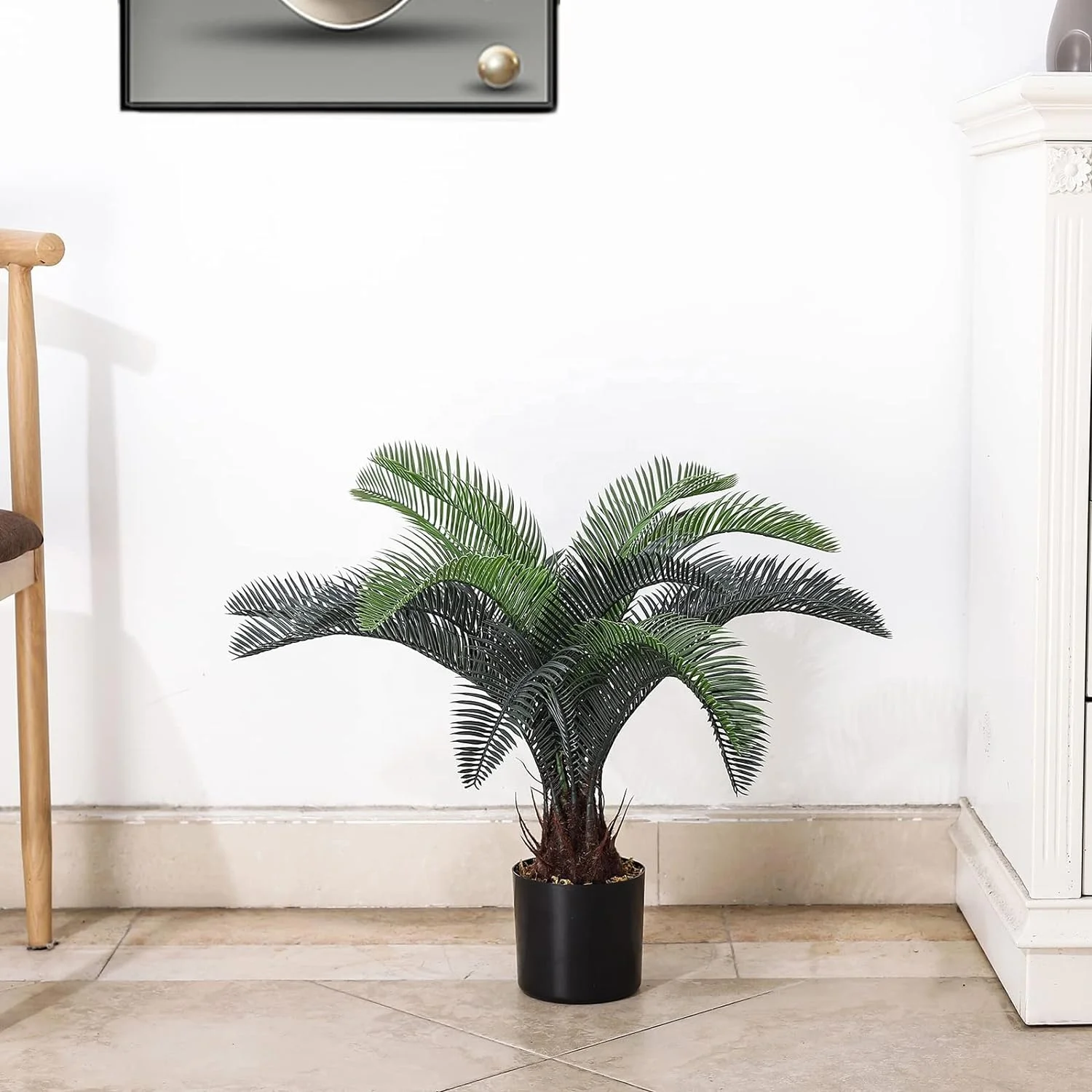 Artificial sago palm tree cycas palm uv proof outdoor sago bonsai artificial plantas
