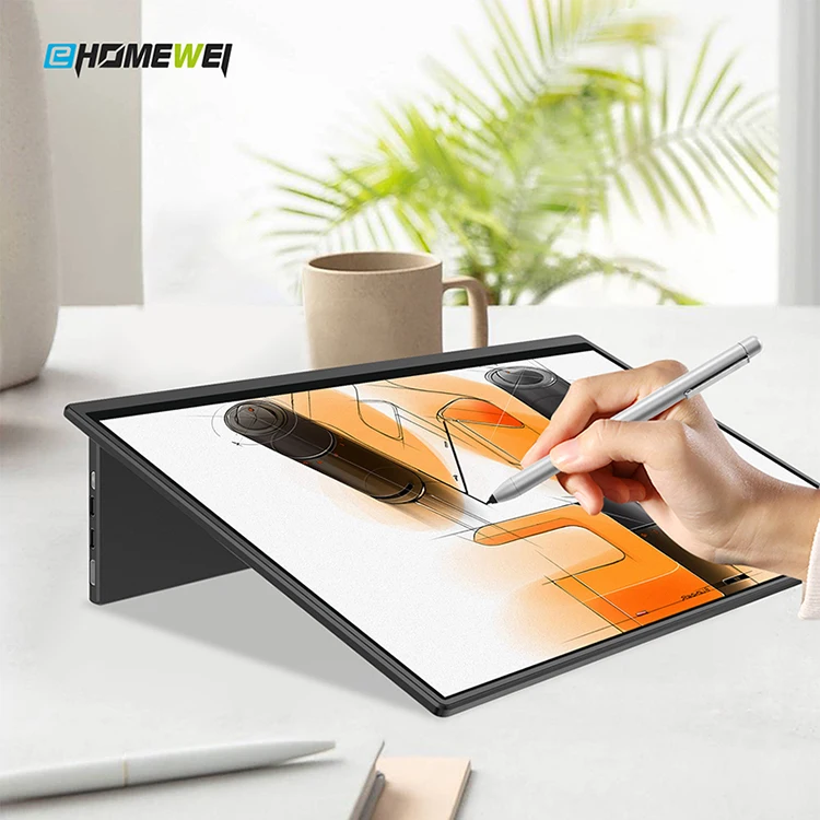 best 4k portable monitor - EHOMEWEI 15.6 Inch  Dual USB C Portable Screen Laptop Monitor for PC Phone MacBook  PS4 PS5 PC