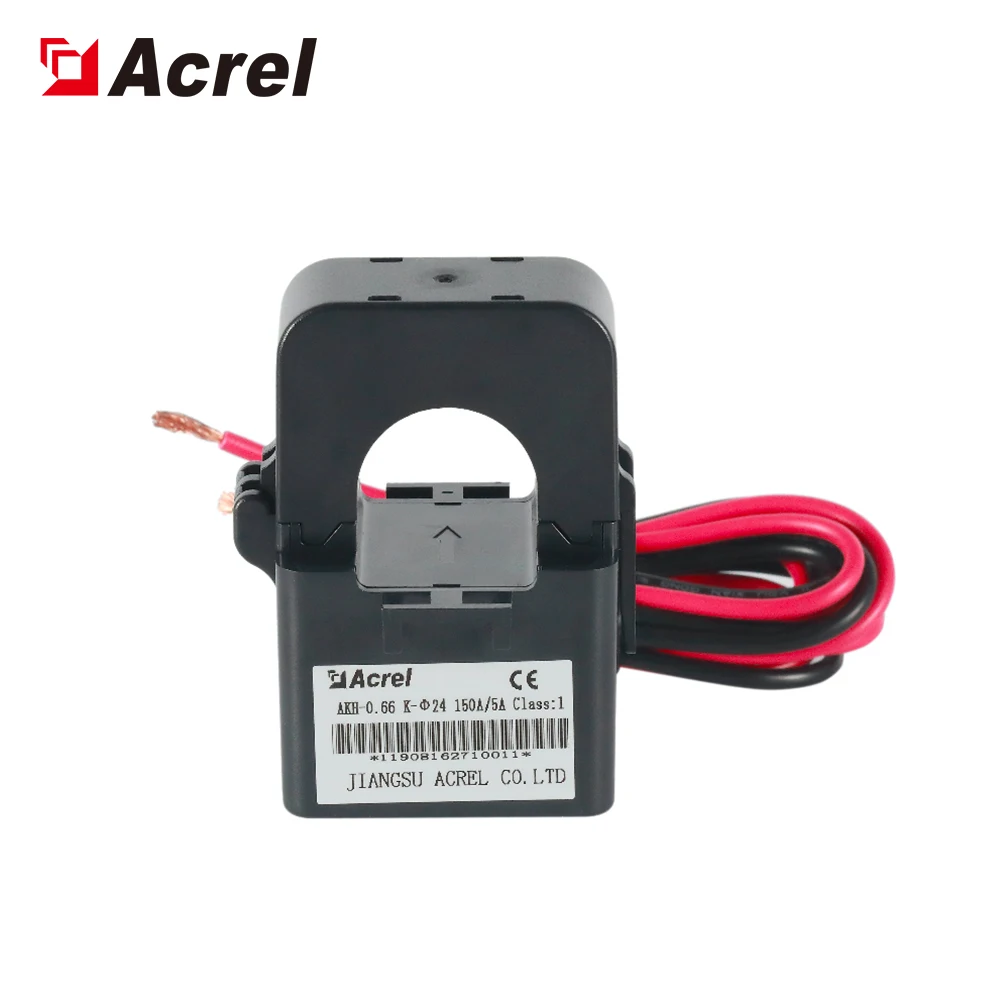Acrel AKH-0.66/K-24  150-200A/5(1)A split core current transformer  class 0.5 connected with the panel meter or relay