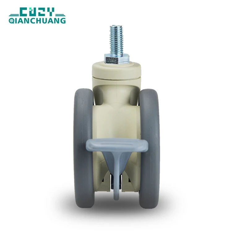 Hot Sale 360 Rotate TPR Nylon China Wheel 3 4 5 inch durable wheels Medical Equipment Casters