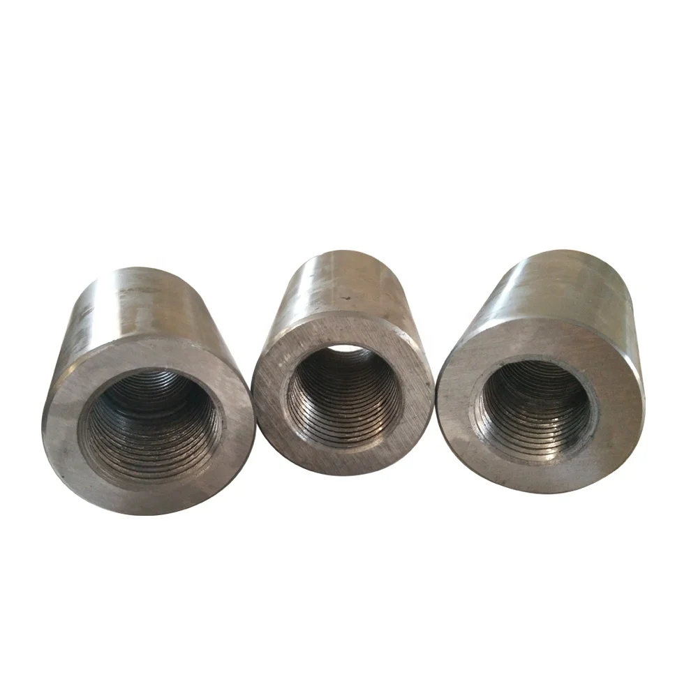 Modern Carbon Steel Rebar Straight Thread Coupler Price List Steel Bar Connector Reinforcement Concrete Construction Building