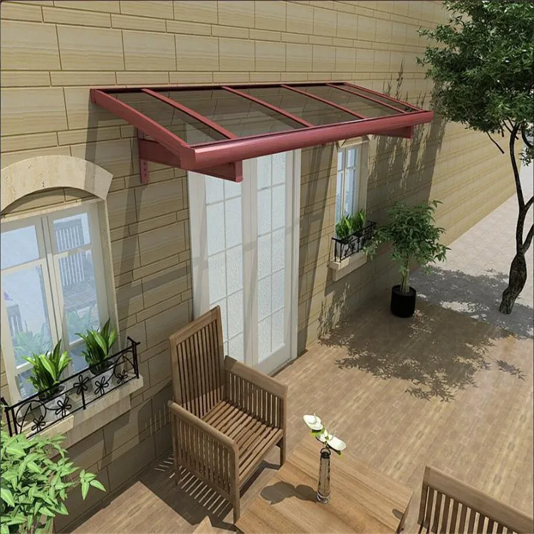Cheap personalized good price Outdoor Awnings Patio Polycarbonate Roofing Aluminum Balcony Cover Terrace gazebo Canopy