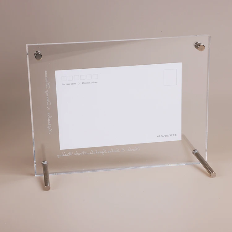 Wholesale Custom Size/Logo Magnetic Photo Frames Acrylic Frame acrylic magnetic photo frame