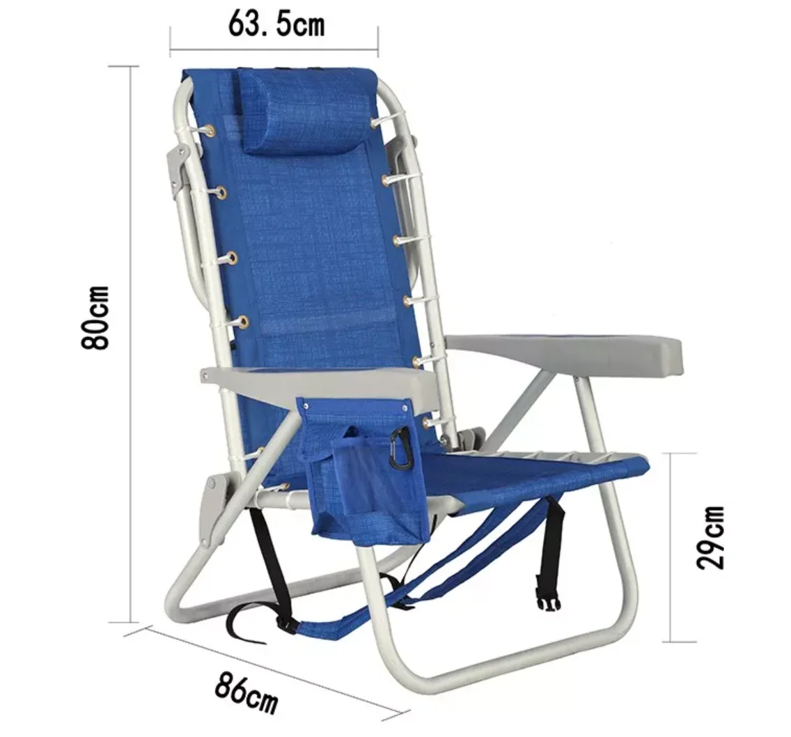 Outdoor Aluminum Lightweight Portable Folding Backpack Beach Camping Fishing Tommy Bahama Beach Chair