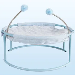 45cm metal cat hammock floor breathable mesh cloth hammock for cats