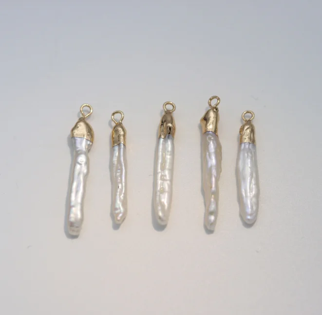 
Top encrusted fresh water loose pearl Baroque irregular gold-plated single ring different shape to choose 