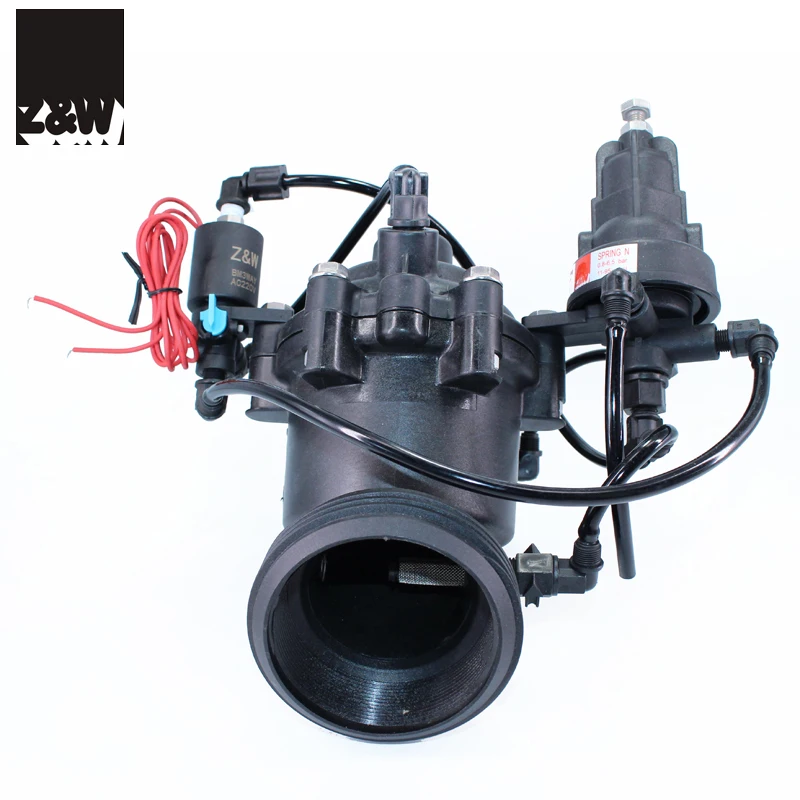 pressure relief valve reducing solenoid for irrigation with gauge 2.5 in DN65