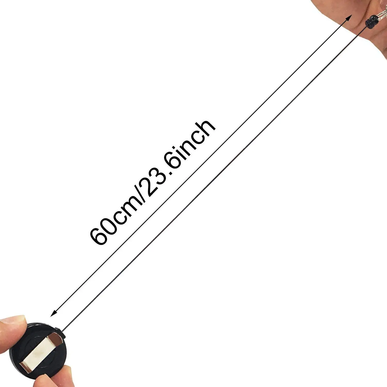 Factory direct 20mm LOGO retractable badge reels with vinyl snap hook