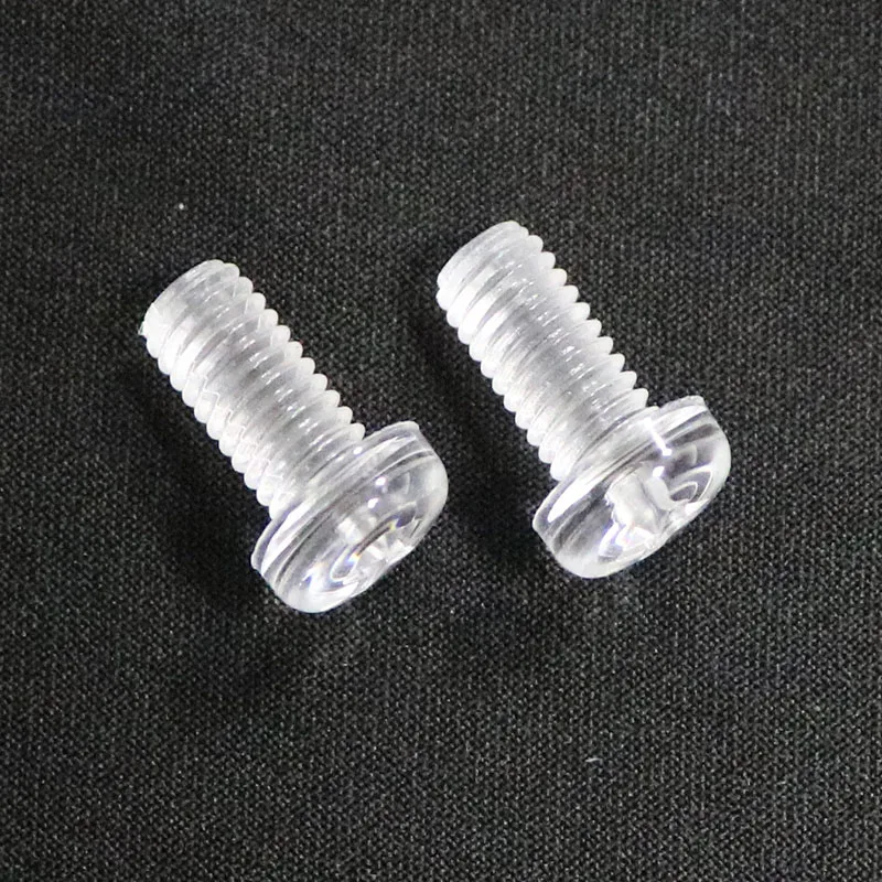 Nylon Round Head Phillips Screw Acrylic Transparent PC Environmental Protection Plastic Screw