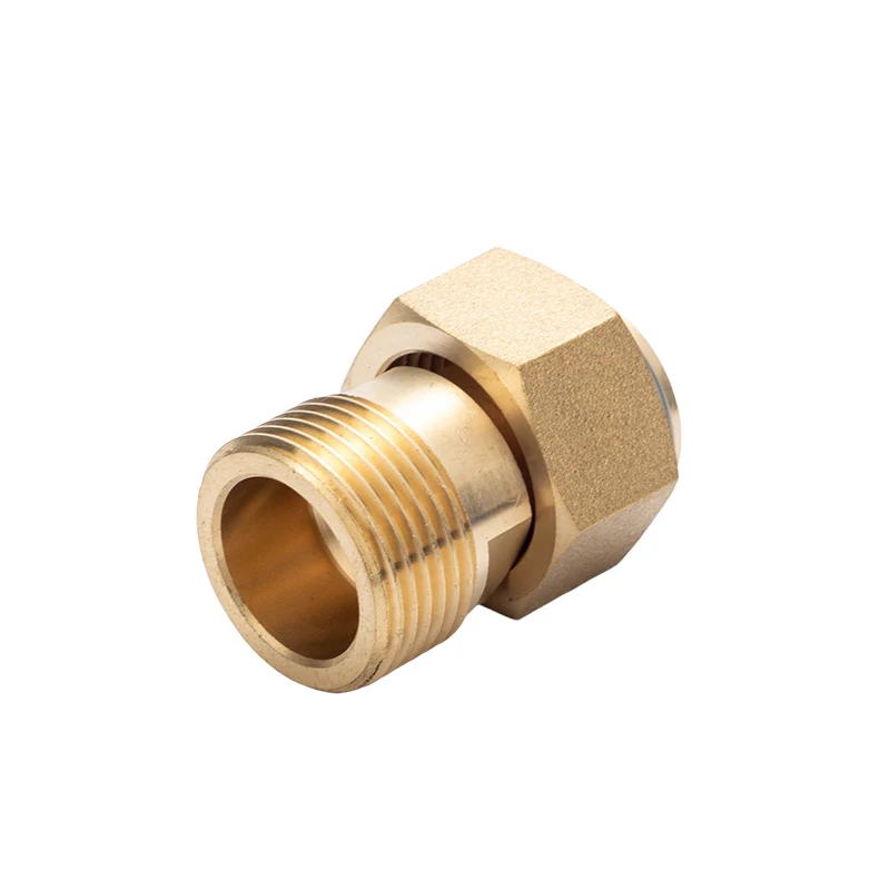 Direct Head Male/Female Hexagonal Brass Faucet Connector Plumbing Pipe Joint Connector Fittings