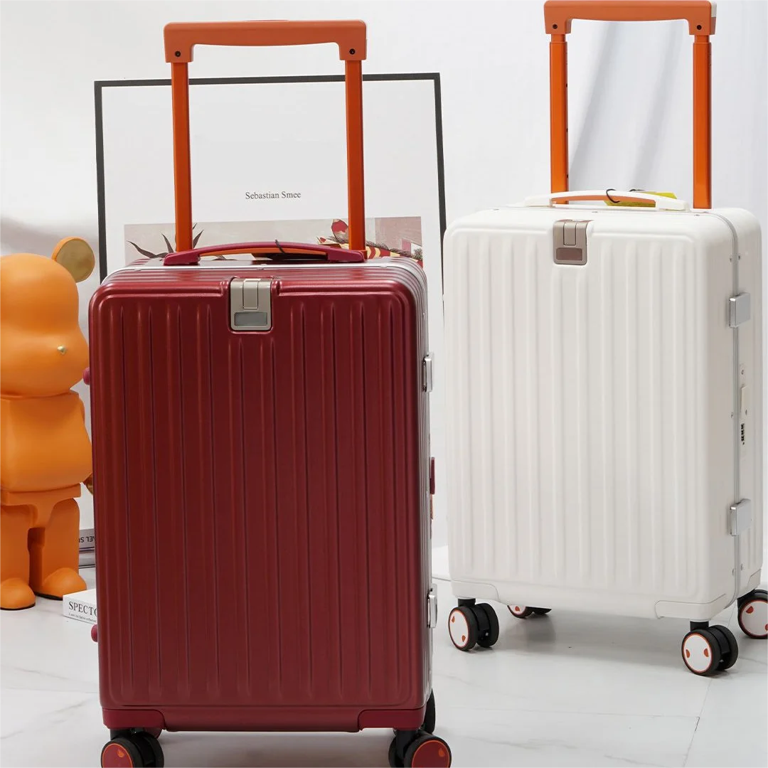 Free sample Suitcase with tsa lock 360 degree universal wheels Suitcase travel trolley luggage sets with tsa lock zipper less