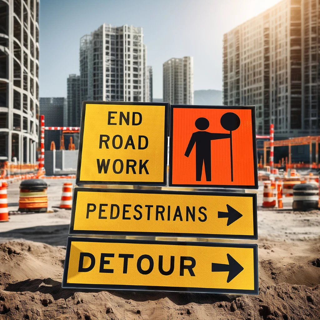 highway road signage frame reflective traffic control signs