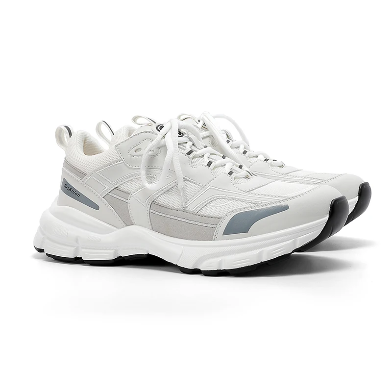 New Running  custom sneakers Breathable Fitness Large Base Sports Shoes Casual For Men