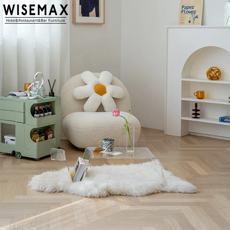  WISEMAX FURNITURE Stylish Storage Designer Apartment Living Room Tea Table High Quality Acrylic