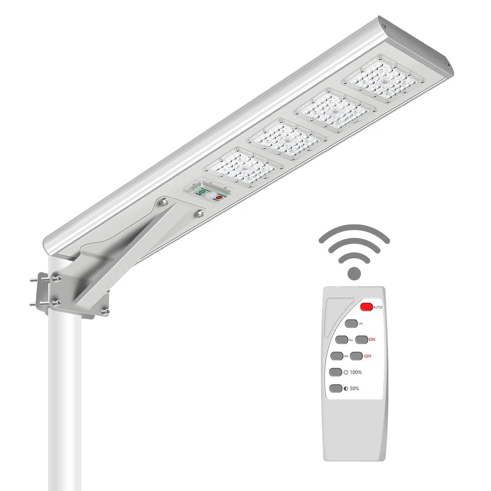 Waterproof Integrated 150 200w 300w  Road Outdoor Smart Pole Street Lighting High Power All In One Led Solar Street Light