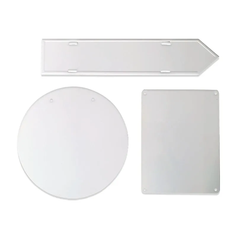 Custom Size Sublimation Blank Metal Road Street Sign Blank Sublimation License Plate Blank Metal Sign Wholesale