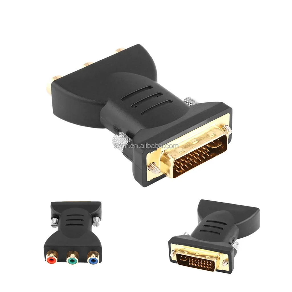 Audio Video Adapter HDMI to 3 RGB RCA Gold Plated AV Component Converter 720P 1080P Digital Signal for HDTV DVD
