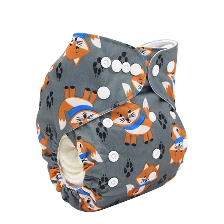Горячая Распродажа, изготовленная на заказ ткань, Экологичные многоразовые моющиеся подгузники от производителя, детские подгузники
