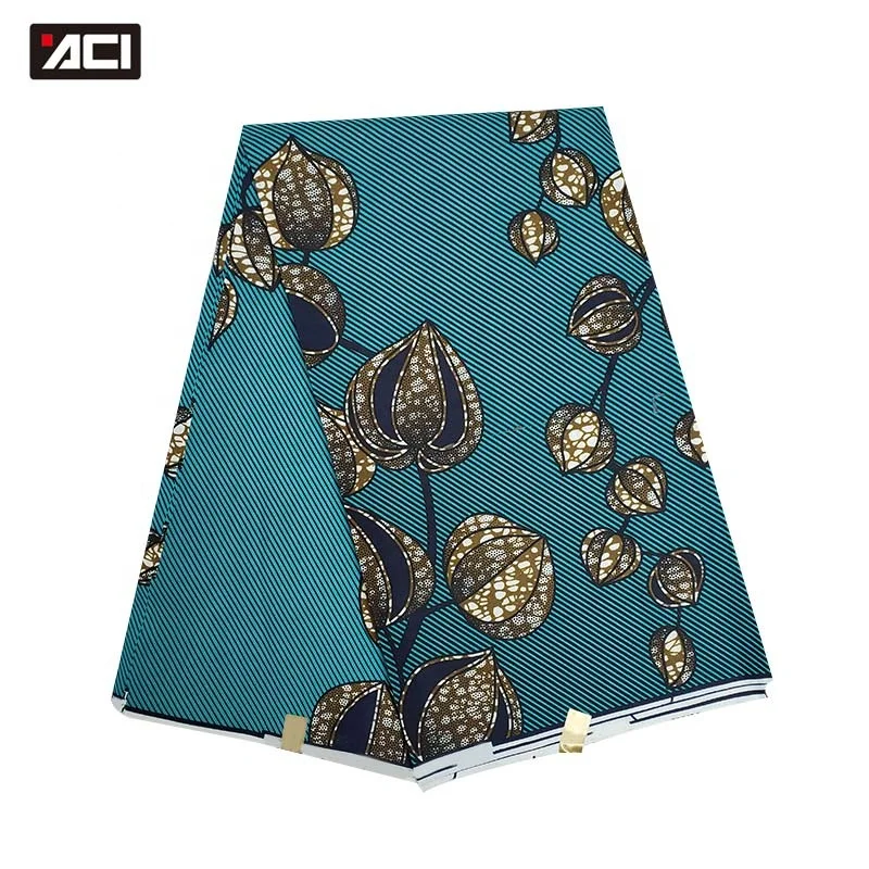 Африканская ткань с принтом ACI Batik, 6 ярдов/шт., модная ткань из Анкары, африканские восковые ткани, настоящие Африканские Восковые ткани из Анкары