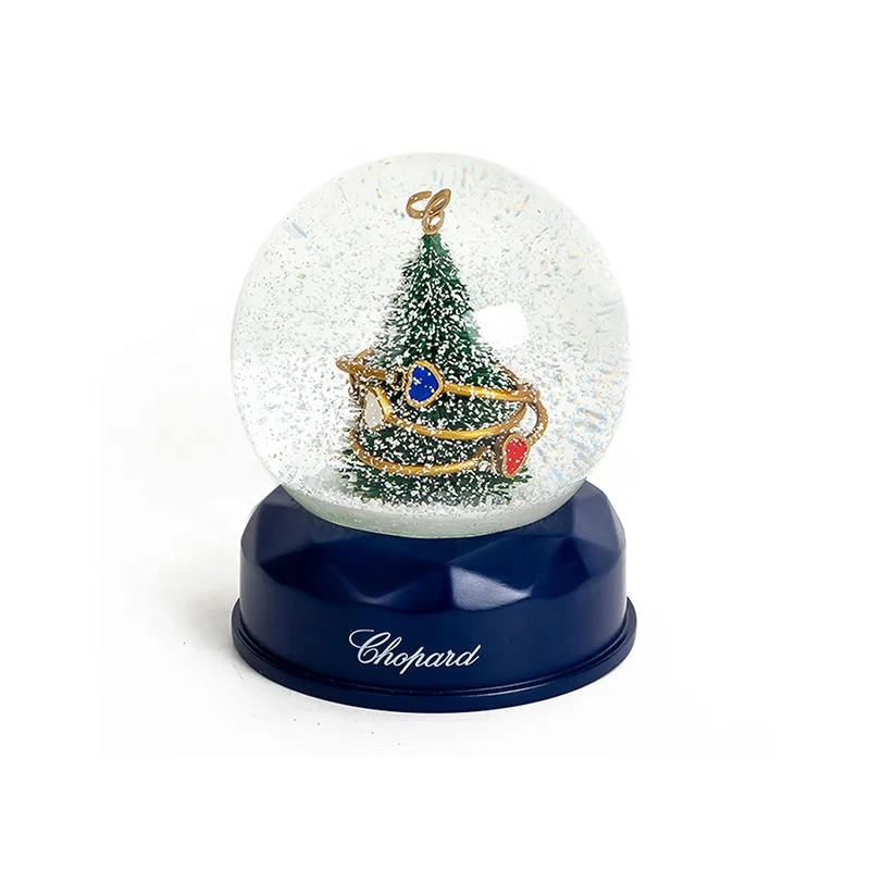 Custom Large  Christmas Resin Charms Glass Snow globe Logo Customized Snow globe Durable High Quality For Holiday Decoration