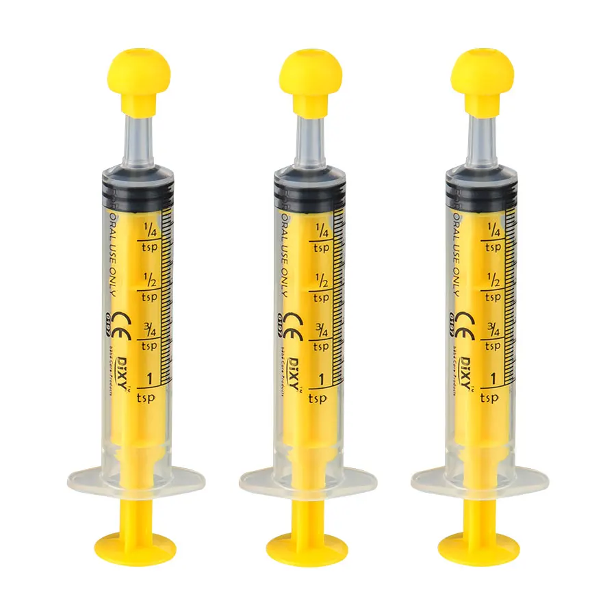 0.5ml 1ml 3ml 5ml 10 ml 20ml 35ml 60ml Medical  Plastic Oral Dispensers with Slip Tip Cap