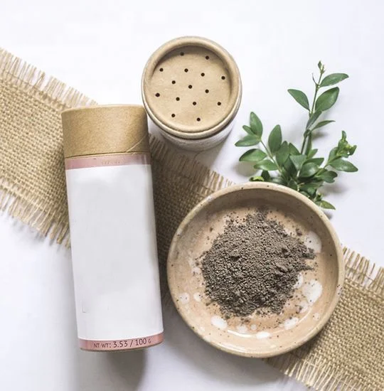 
Hot Sell Custom Cardboard Container Shakers Biodegradable Loose Powder Packaging Paper Tube With Sifter 