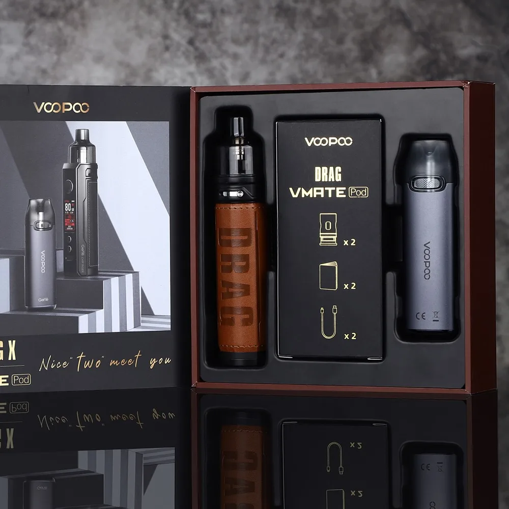 VOOPOO  Drag S 60W + Vmate Pod Mod Gift Box Limited Edition No 18650 Battery  Discount Price