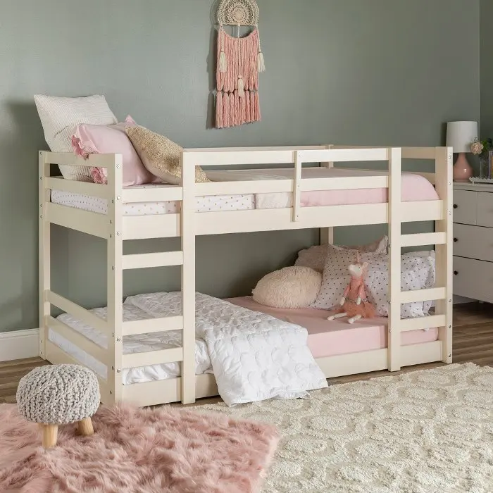 Home Solid Bedroom Bunk Beds Furniture Kids Twin and Full Bunk Bed With Storage Drawers
