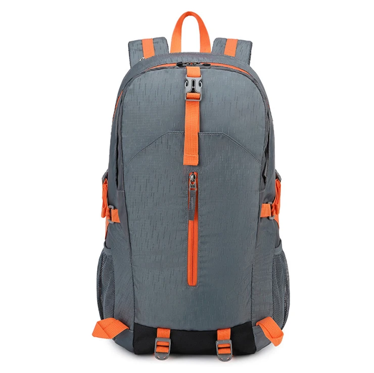 factory grey oxford large capacity camping waterproof hiking backpack men travel durable outdoor camping backpack bag for women